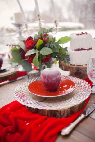 Яблоко в декоре свадебного стола