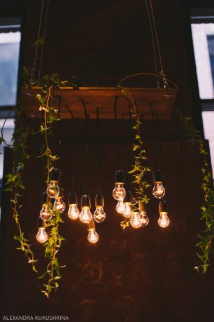 Оригинальное освещение свадьбы