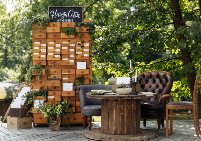 цвет свадьбы 2019, свадьба в коричневом цвете, декор REGIL SISTERS