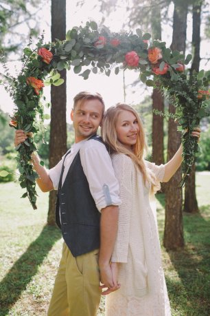 Цветочная арка для фотосессии