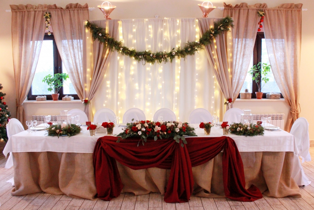 Оформление зоны молодожен