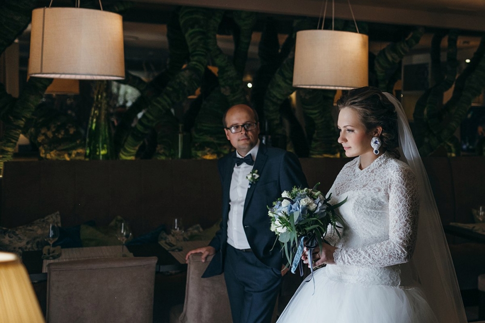 Букет невесты и бутоньерка