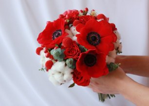 Зимний букет невесты