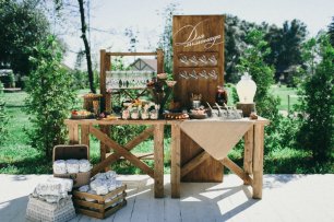 Сладкий стол в деревенском стиле