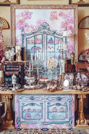 Неординарное оформление сладкого стола