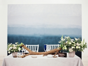 Оформление президиума в лесной тематике