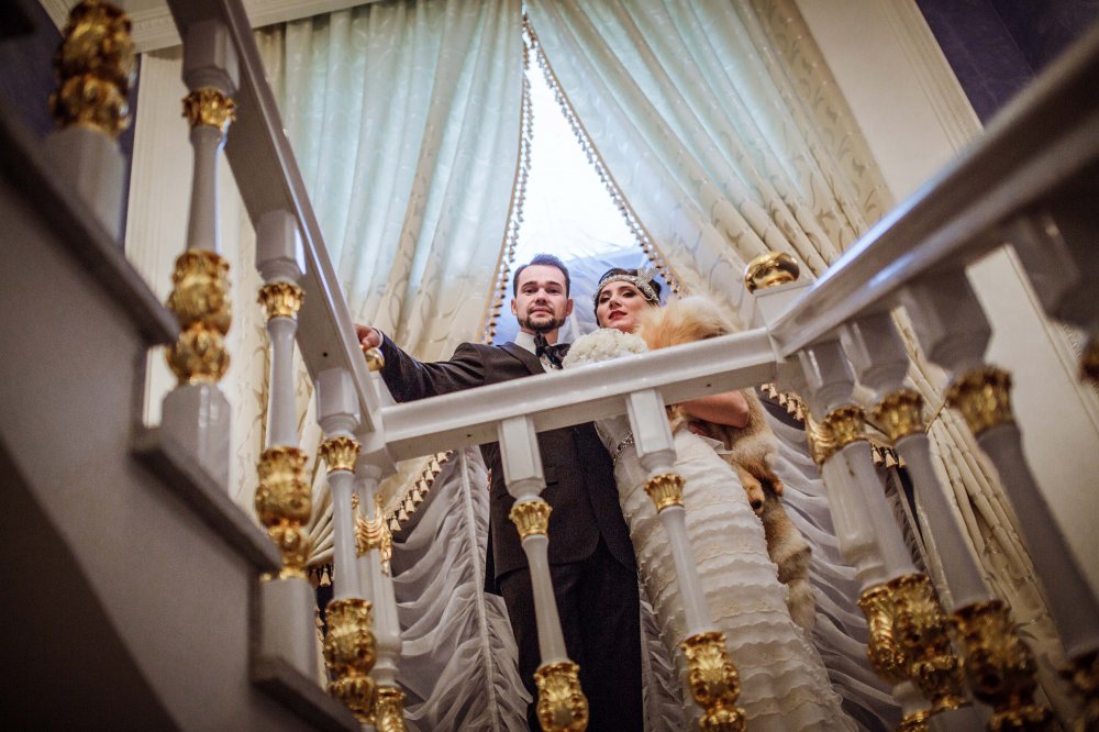 фотосессия, свадьба в стиле Великий Гэтсби