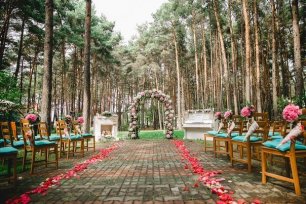 Оформление места для регистрации брака