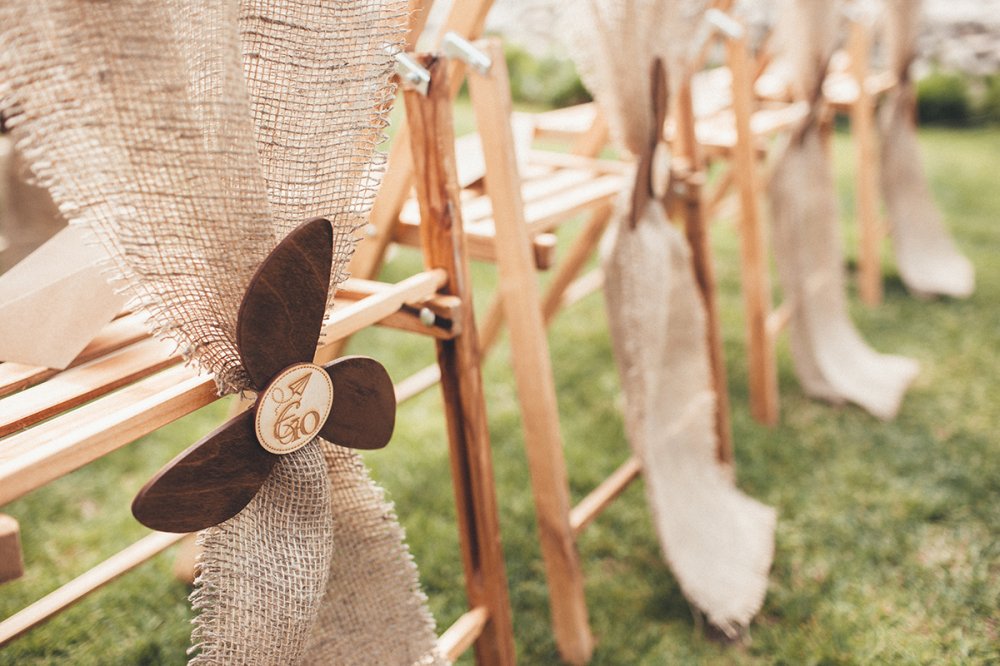 Декор стульев "Небо на двоих"