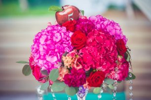 Цветочная композиция с номером стола