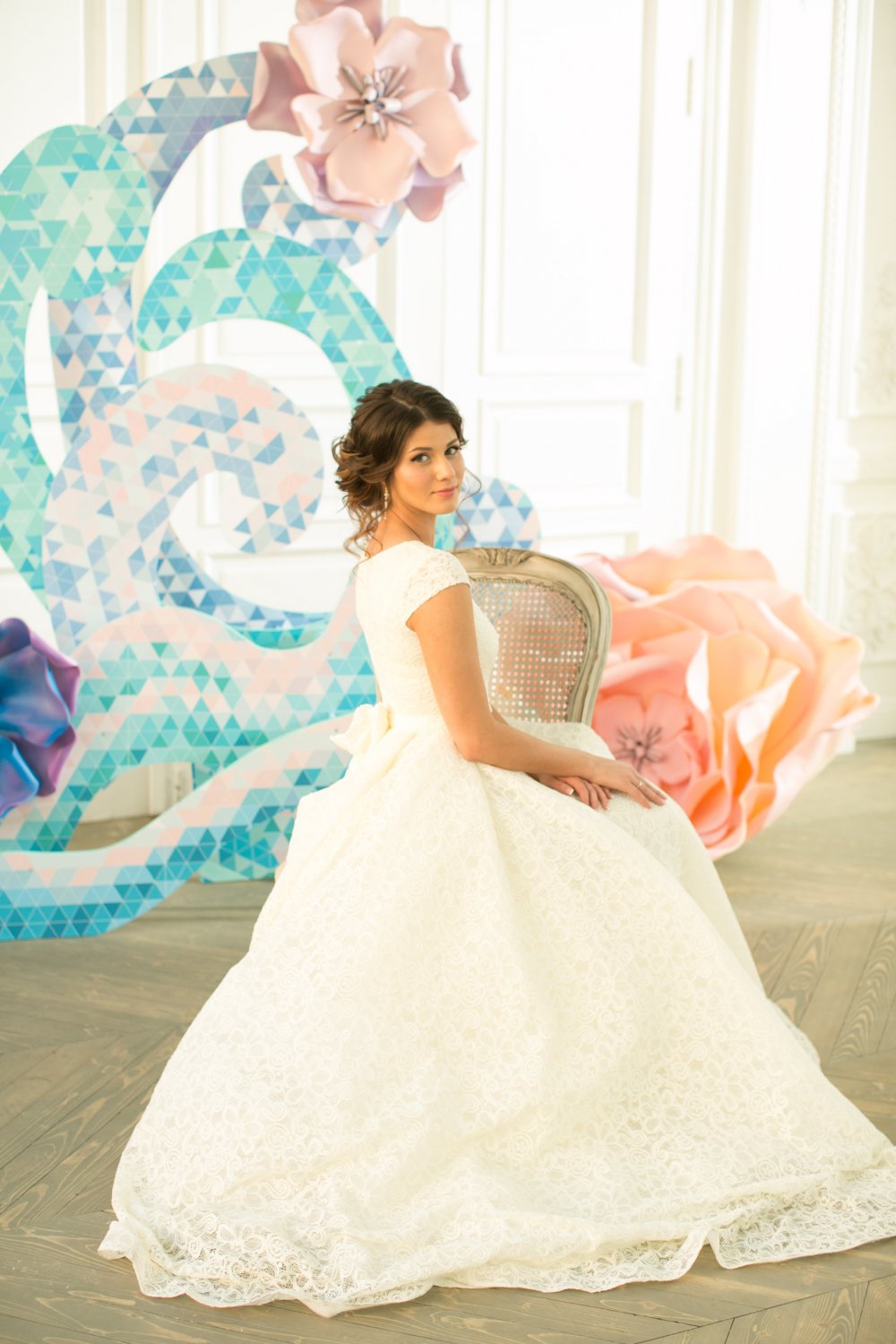 Фото зона или арка для церемонии в цветах 2016 по версии pantone 
Фото: Катерина Сказка