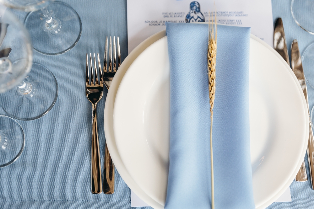 Сервировка на русско-французской свадьбе