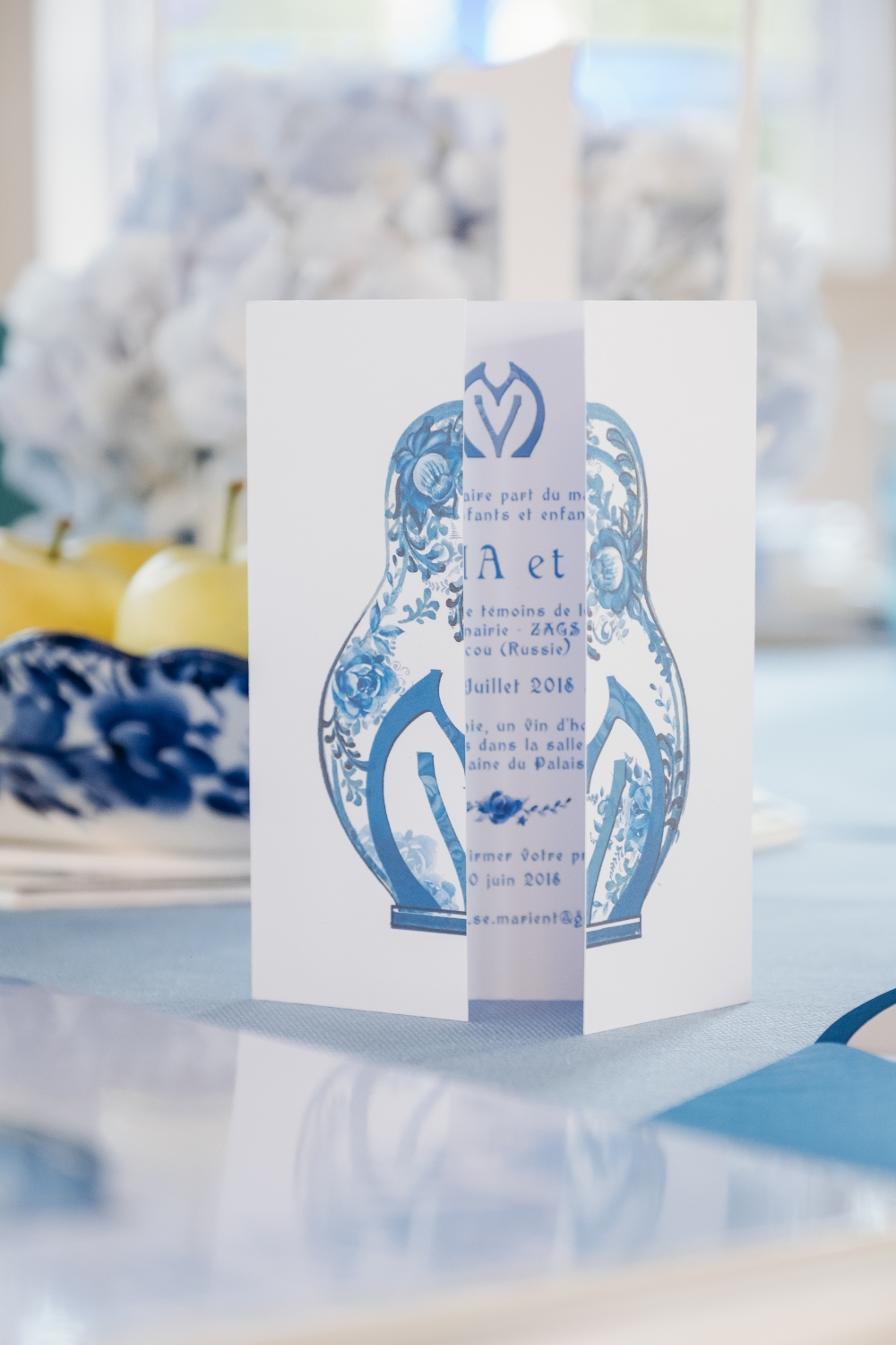 Пригласительные для русско-французской свадьбы