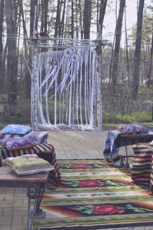 Место бракосочетания в стиле Бохо