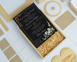 Стильные приглашения на свадьбу