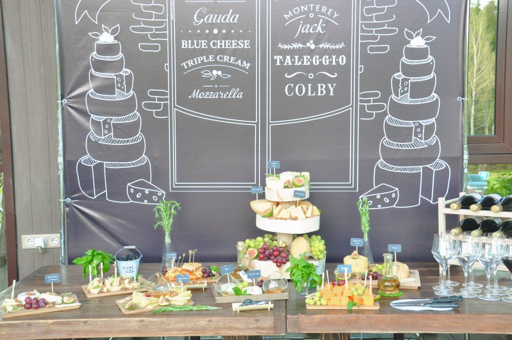 Сырный стол. Cheese bar. Сырный дисплей. Грифельная доска.
Decor - авторская студия декора IRINA IMAEVA