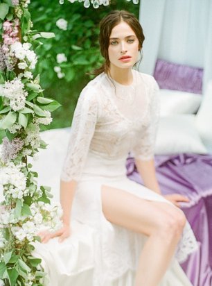 Нежный утренний образ невесты