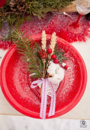 Зимняя сервировка