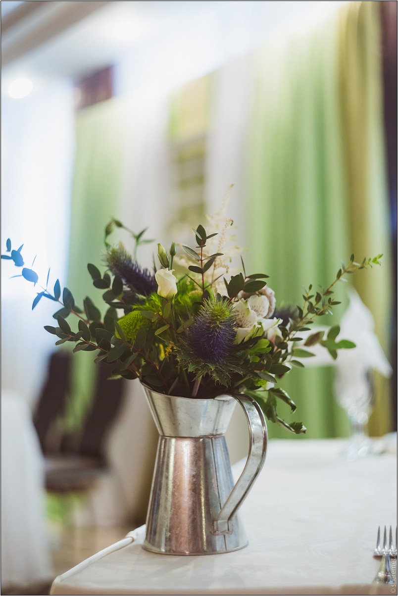 Оформление стола молодоженов в Эко-стиле