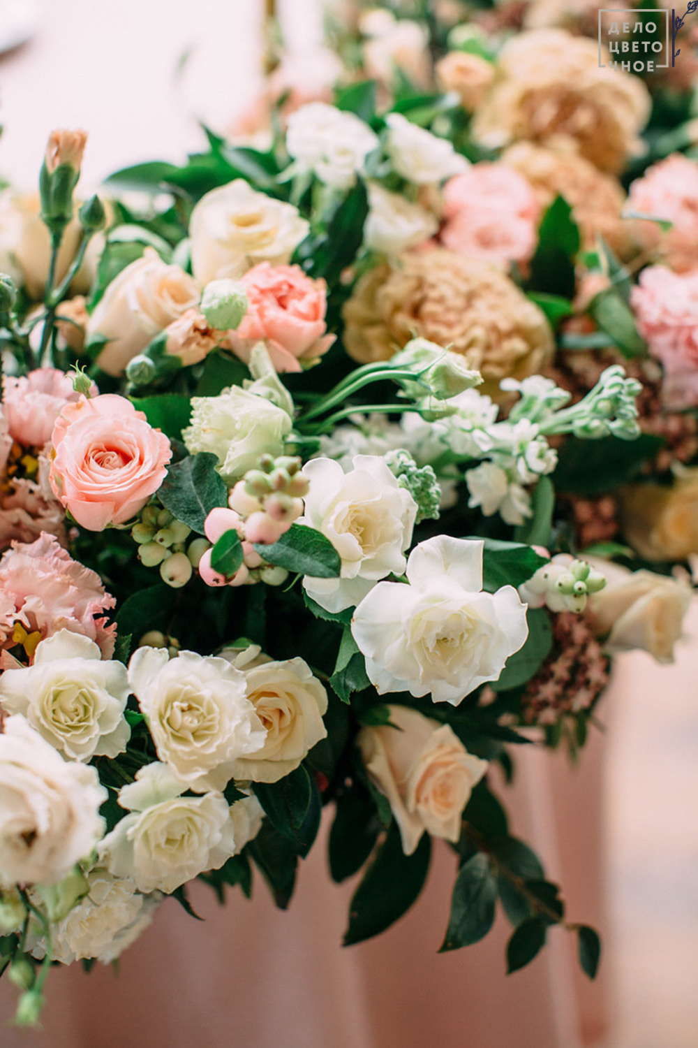 Оформление свадьбы в пудрово-розовом цвете 