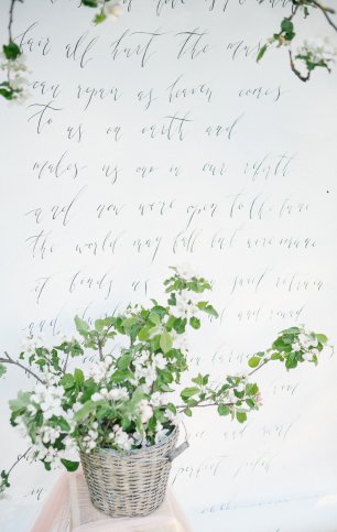 Каллиграфия и цветущие сады