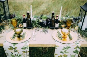 Овощная свадьба. Оформление свадебного стола