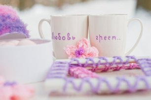 Чашки с надписью на фотосессию