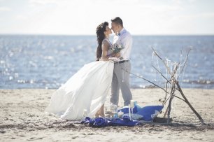 Стилизованная свадебная съемка. Морской стиль "Шепот Волн"