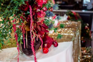 Композиция на стол молодоженов