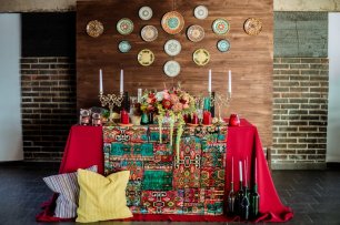 Оформление стола в стиле бохо