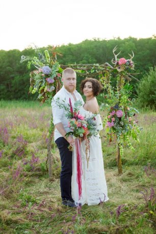 Свадебная церемония в стиле Бохо