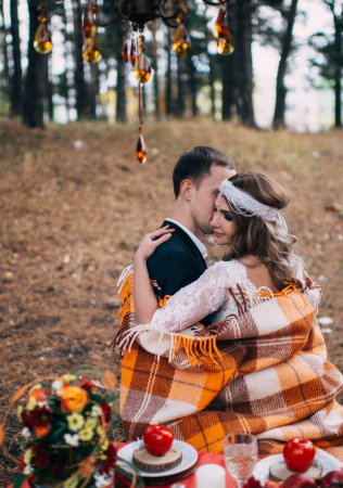 свадьба в оранжевом цвете, свадебная фотосессия на природе, декор 7 НЕБО КАТЕРИНЫ КРЫМКИНОЙ