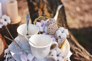 Чашки в декоре фотосессии