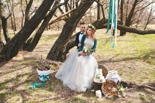 Лесная зона для свадебной съёмки