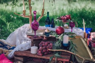 Богемные акценты на свадебной фотосессии