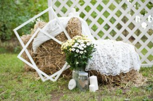 Фотозона в стиле рустик