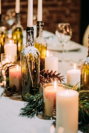 Декор банкета зимней свадьбы