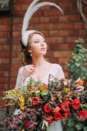 Осенний свадебный букет