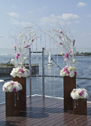 Выездная регистрация в ресторане "Паруса"