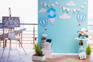 Фотозона с воздушными шарами