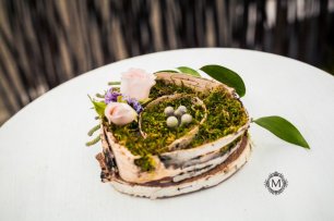 Подушечка для колец из зелени