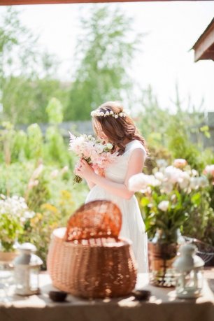 Букет невесты розовый