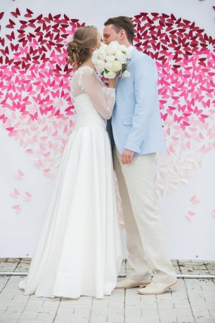 Баннер с бабочками для фотосессии