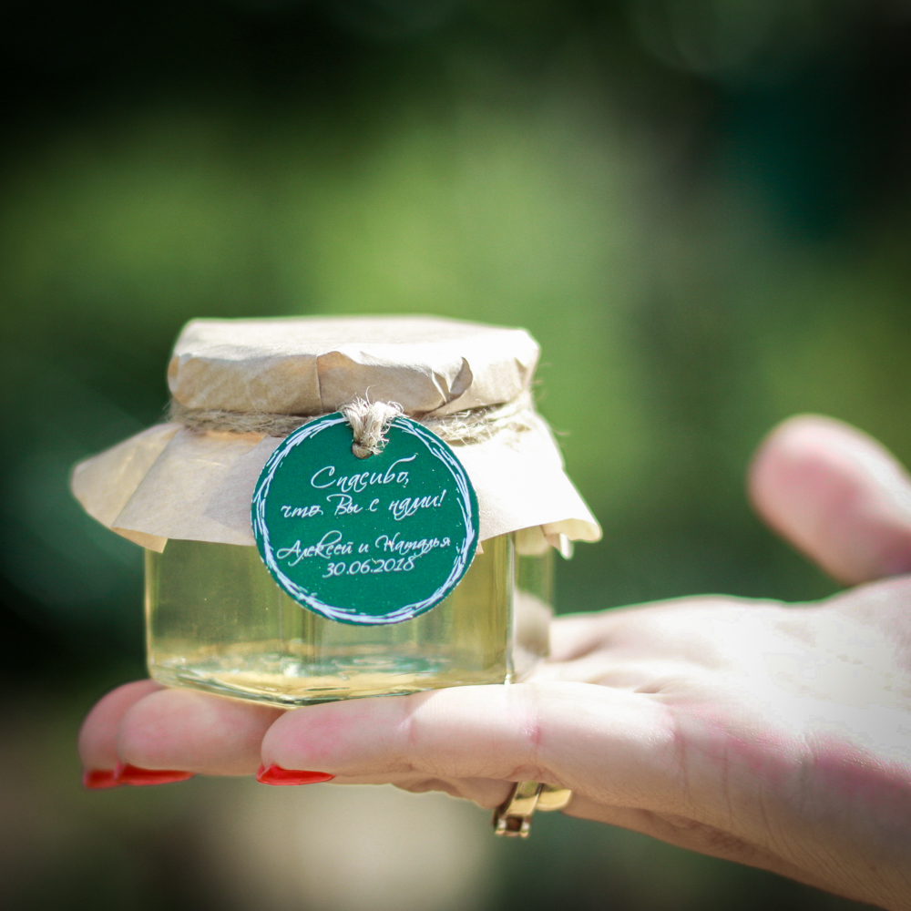 Свадебный комплимент гостям в ЭКО стиле 