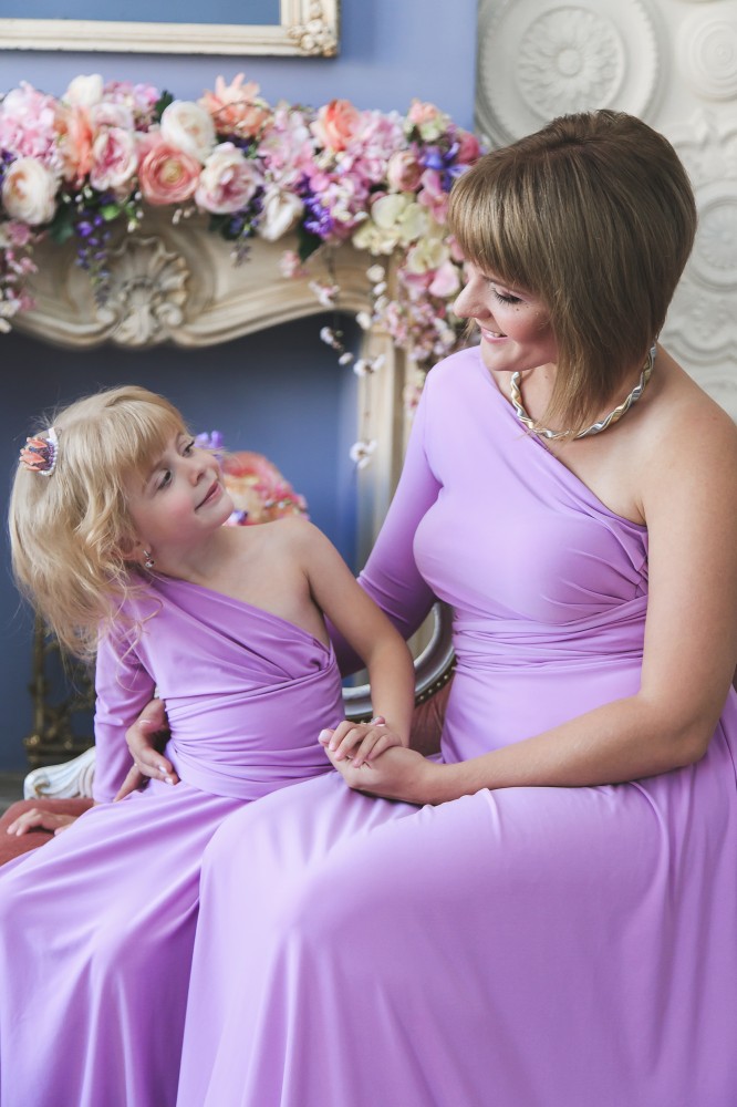 Парные платье трансформеры Family Look