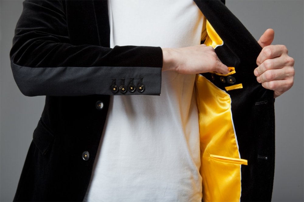 Пиджак бархатный