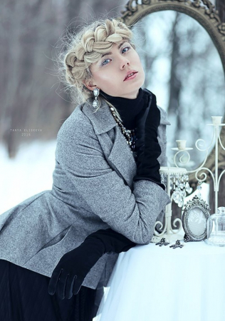 свадебные прически для длинных волос,  французское плетение, стилист БОНДИНА АННА