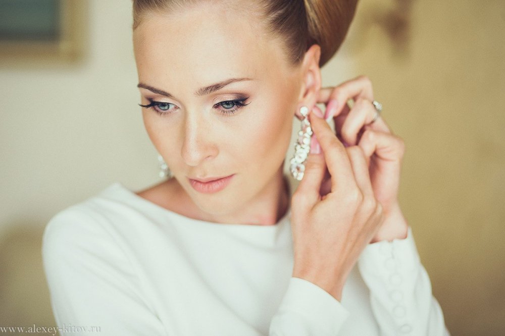 нежный свадебный макияж