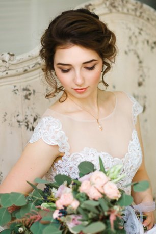 Прическа для невесты
