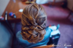 Прическа невесте. Пучок